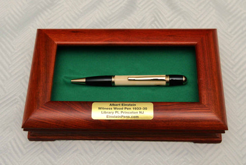 Rosewood Glass Top Display Box (Pen not included)